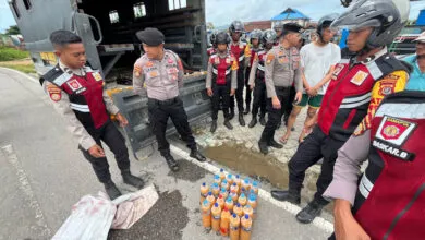 Polda Sultra Ringkus Pelaku Peredaran Miras Oplosan di Kota Kendari