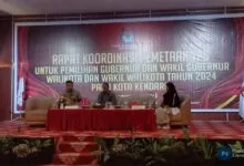 Rakor Bersama PPK, KPU Kota Kendari Mulai Petakan Tempat Pemungutan Suara
