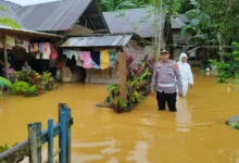 Diguyur Hujan, Beberapa Desa di Kecamatan Anggalomoare Konawe Terendam Banjir