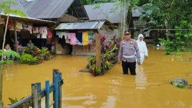 Diguyur Hujan, Beberapa Desa di Kecamatan Anggalomoare Konawe Terendam Banjir