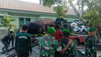 Jelang Kedatangan Jokowi di Muna, Kendaraan Pengamanan Presiden Tiba di Raha