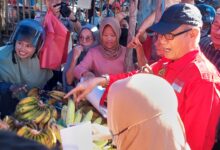 Blusukan ke Pasar Wawatobi, Lukman Abunawas Disambut Teriakan Pedagang 'Gubernur Sultra'