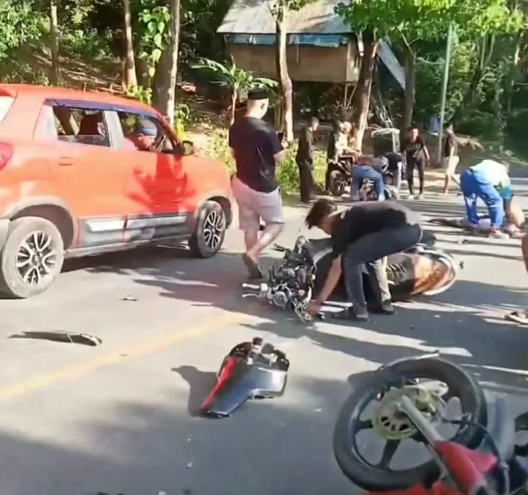 Kecelakaan Beruntun Terjadi di Bukit Kolema Kota Baubau, Satu Orang Meninggal