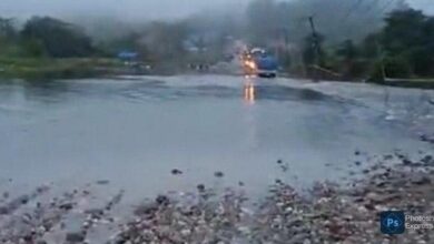 Banjir di Jalan Trans Sulawesi Desa Sambandete Konut Mulai Surut, Kini Bisa Dilalui Kendaraan