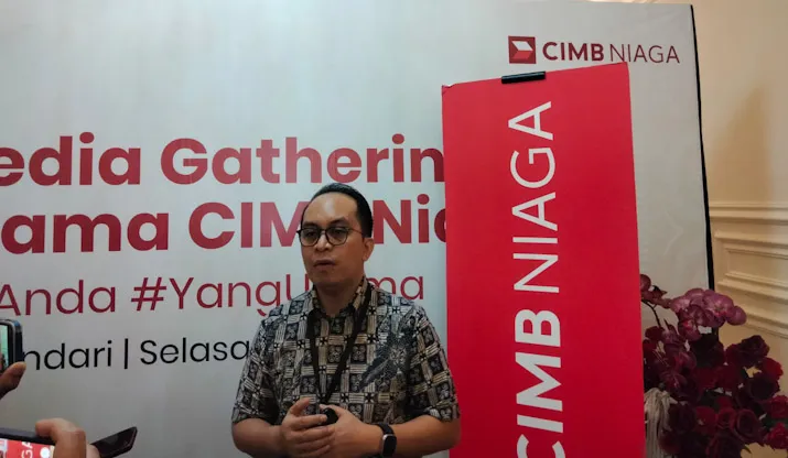 Ketgam: Head of Region Indonesia Timur dan Bali Nusra CIMB Niaga Ahmad S Ilham. Foto: Muh Ridwan Kadir/Detiksultra.com