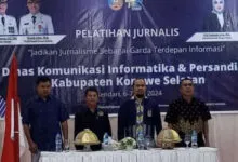 Optimalkan Pelayanan Terbuka, Pemda Konsel Gelar Pelatihan Jurnalis