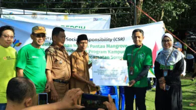 PLN NP UP Kendari Serahkan Bantuan TJSL Rumah Pantau Mangrove