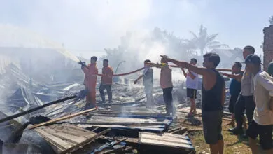 Dua Rumah Terbakar di Tanggetada Kolaka, Kerugian hingga Ratusan Juta