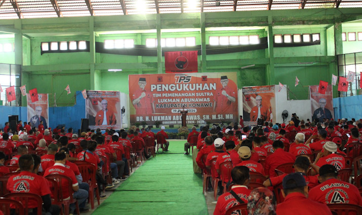 Kukuhkan Tim Pemenangan di Konawe, Lukman Abunawas: Harus Loyal dan Siap Menangkan Pilgub