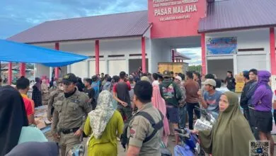 Pedagang Pasar Malaha Mulai Pindah ke Lokasi yang Baru