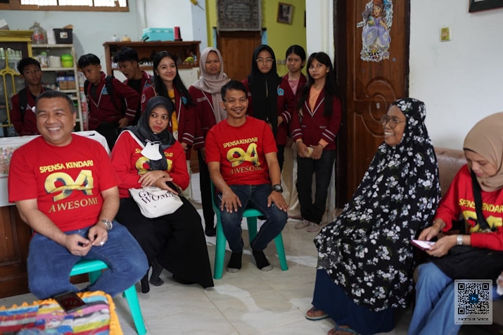 Sambut Milad Spensa Kendari ke-77, Alumni 94 Anjangsana ke Rumah Mantan Guru