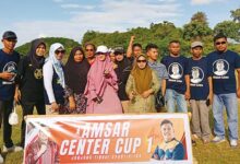 Turnamen Sepak Bola Amsar Center Cup I di Mubar Resmi Dibuka