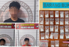 Tiga Pemuda di Kolaka Ditangkap Polisi karena Miliki 45,11 Gram Sabu-Sabu