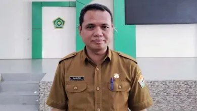 Sub Koordinator Sarana dan Prasarana Spritual Biro Kesra Sultra, Daryodi. Foto: Muh Ridwan Kadir/Detiksultra.com