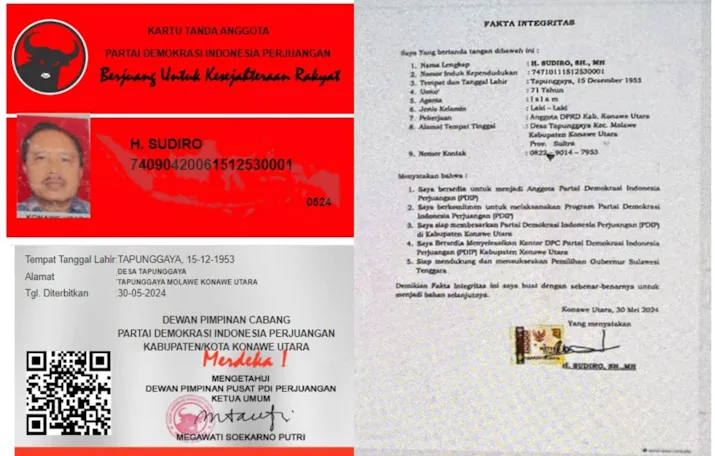 Direkomendasikan NasDem di Pilkada Konut, Sudiro Jadi Kader PDI Perjuangan?