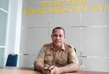 Kepala Seksi Angkutan Orang Tidak Dalam Trayek dan Terminal, Ringo Taufan Laode. Foto: Muh Ridwan Kadir/Detiksultra.com