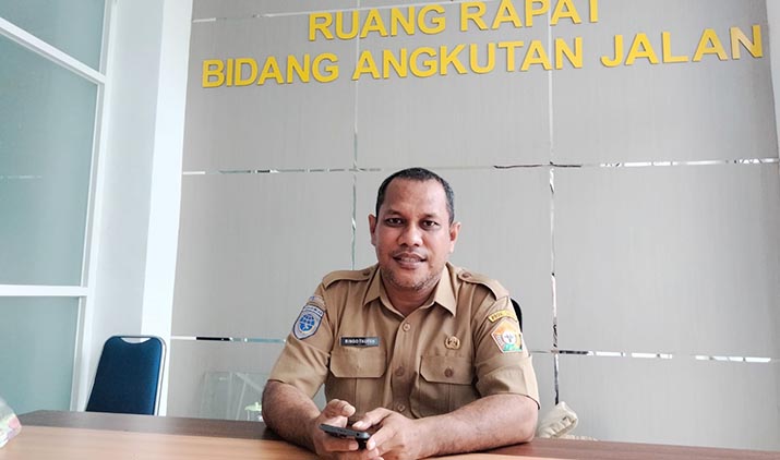 Kepala Seksi Angkutan Orang Tidak Dalam Trayek dan Terminal, Ringo Taufan Laode. Foto: Muh Ridwan Kadir/Detiksultra.com