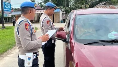 Jelang Operasi Patuh Anoa, Polres Konsel Razia Kendaraan Personel
