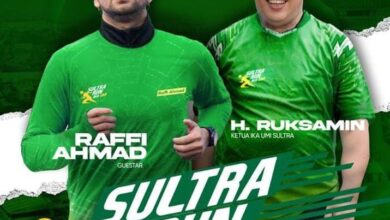 Pendaftaran Offline Sultra Run Bersama Ruksamin dan Raffi Ahmad Dibuka 27 Juli 2024