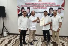 Resmi Dapat Surat Tugas dari DPP Gerindra, AJP-James Optimis Menangkan Pilkada Konsel