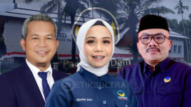 Sudarmanto, La Ode Tariala, dan Hartini Aziz Berebut Kursi Ketua DPRD Sultra Periode 2024-2029