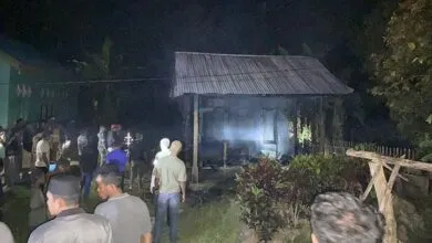 Satu Rumah di Mubar Ludes Dilalap si Jago Merah saat Ditinggal Pemiliknya
