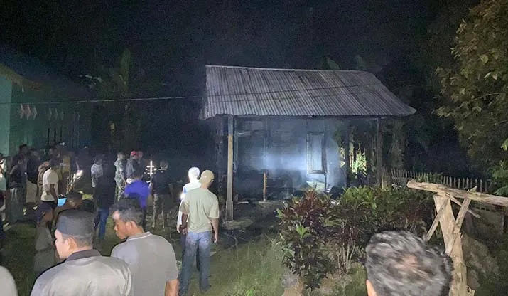Satu Rumah di Mubar Ludes Dilalap si Jago Merah saat Ditinggal Pemiliknya