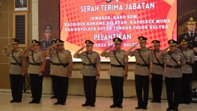 Dua PJU Polda Sultra dan Tiga Kapolres Berganti, Berikut Daftarnya