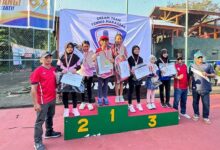 Sultra Sumbang Medali Emas di Turnamen Tenis Tingkat Nasional Makassar