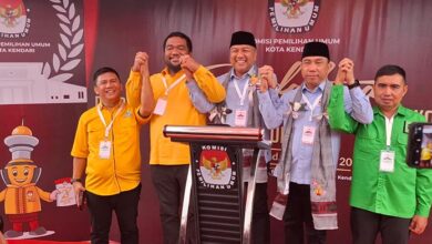 Resmi di Daftar KPU, Duet AJP-ASLI Janji Bebaskan Kota Kendari dari Banjir