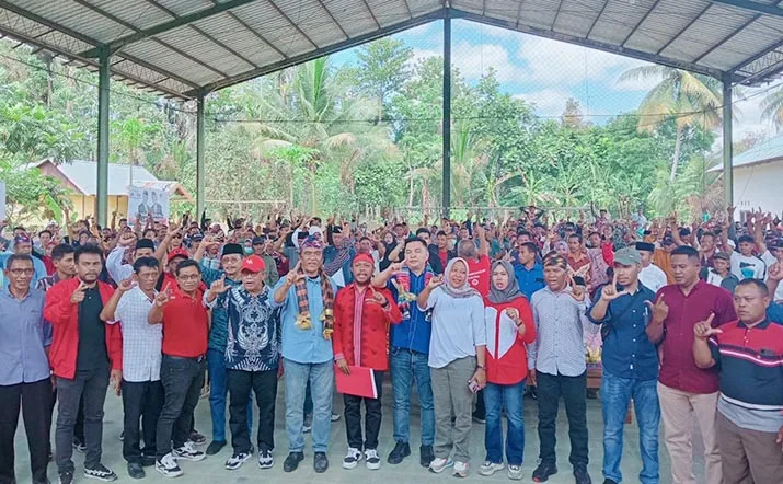 600 Tim Pemenangan Sultra di Muna Barat Dikukuhkan La Ode Ida