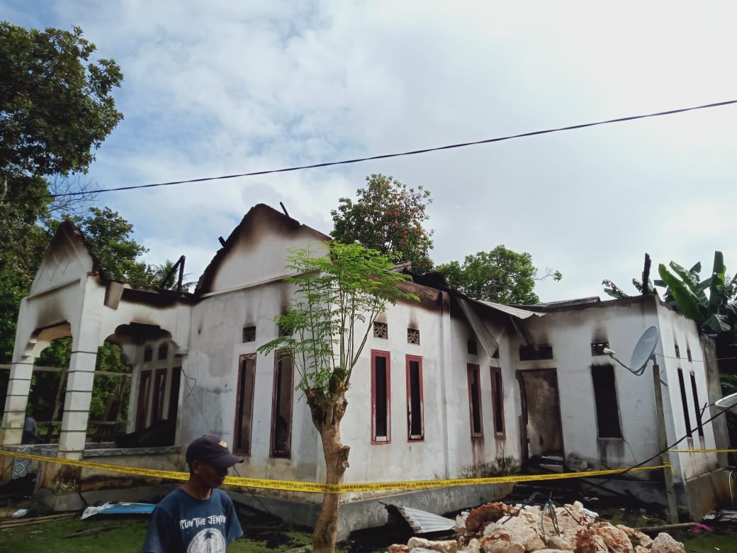 Kebakaran Rumah di Muna Barat, Kerugian Ditaksir Rp350 Juta