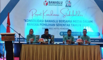 Bawaslu Sultra Minta Media Kawal Tahapan Pilkada Serentak 2024