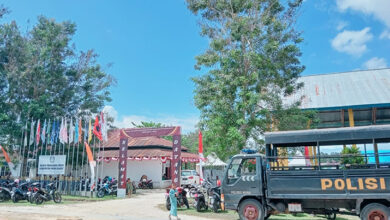 Jelang Penutupan Pendaftaran Balon Bupati, 120 Personel Keamanan Siaga di KPU Muna Barat