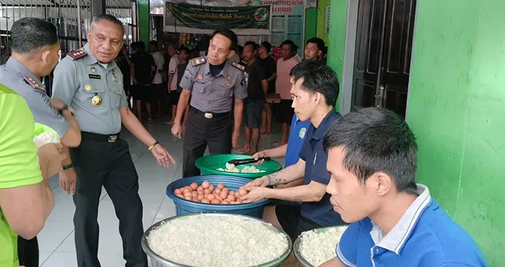 Kakanwil Kemenkumham Sultra Pastikan Asupan Gizi WBP Terpenuhi