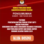 Penetapan Daftar Pemilih Tetap (DPT) Dalam Pemilihan Gubernur dan Wakil Gubernur Sulawesi Tenggara, dan Pemilihan Bupati dan Wakil Bupati Konawe Selatan Tahun 2024