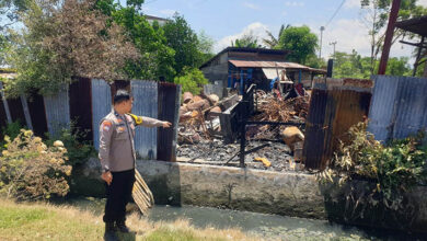 Satu Rumah Penampung Besi Bekasi di Kolaka Ludes Terbakar