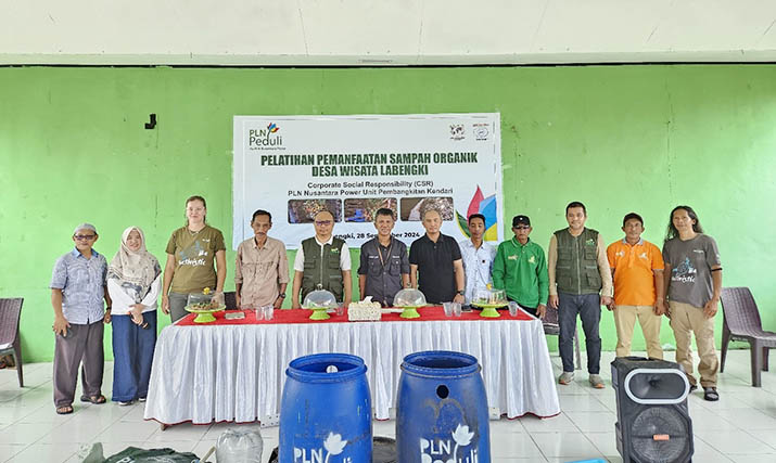 PLN Nusantara Power Gelar Pelatihan Pemanfaatan Sampah Organik di Desa Wisata Labengki