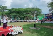 Ini Pesan Pj Bupati Mubar di Apel Gabungan Peringati Hari Santri