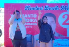 Kampanye di Kecamatan Kendari Barat, Yudhi-Nirna Paparkan Tujuh Program Unggulan