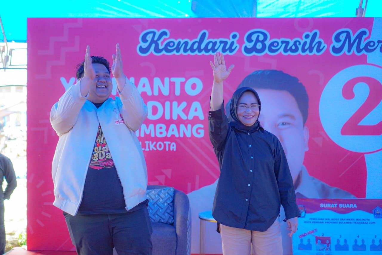 Kampanye di Kecamatan Kendari Barat, Yudhi-Nirna Paparkan Tujuh Program Unggulan