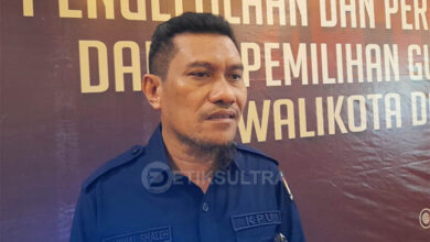 Ketua KPU Kendari, Jumwal Saleh. Foto: Septiana Syam/Detiksultra.com