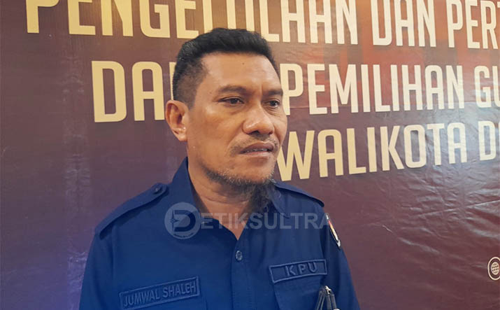 Ketua KPU Kendari, Jumwal Saleh. Foto: Septiana Syam/Detiksultra.com