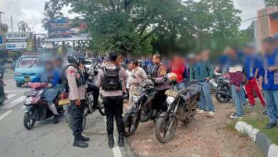 Polresta Kendari Bubarkan Kelompok Pelajar yang Hendak Tawuran di Mandonga