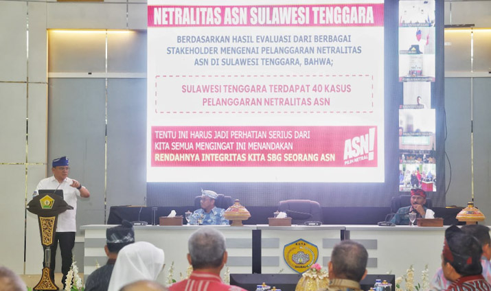 Sebanyak 40 Kasus Pelanggaran Netralitas ASN Terjadi di Sultra