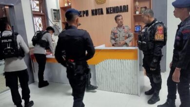 Jelang Pilkada 2024, Polresta Kendari Tingkatkan Keamanan di Gudang Logistik KPU