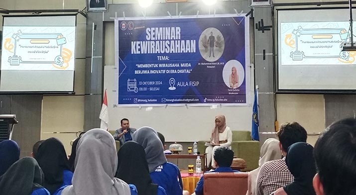 Jurusan Teknik Geofisika UHO Gelar Seminar Kewirausahaan