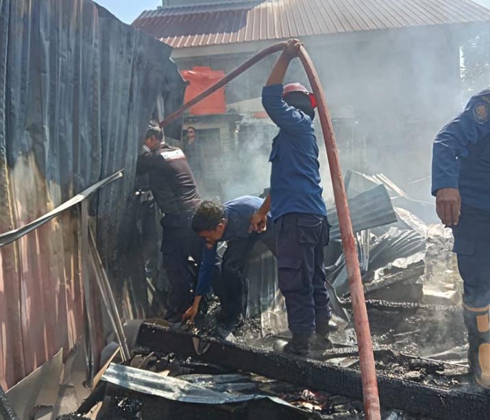 Kebakaran Terjadi di Gedung Cleaning Service RSUD Bahteramas Kendari