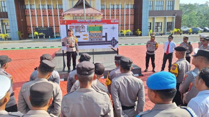 Polres Konut Kerahkan 103 Personel untuk Siaga Pengamanan Debat Pilkada