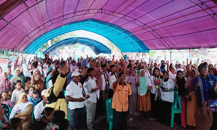 Kampanye di Pulau Maginti, Paslon La Ode Darwin-Alibasa Serap Aspirasi Warga